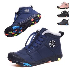 Kids Thermal Winter Shoes For Lined Snow Boots Waterproof Boys Girls Sneakers