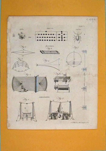 Original old antique - old, print