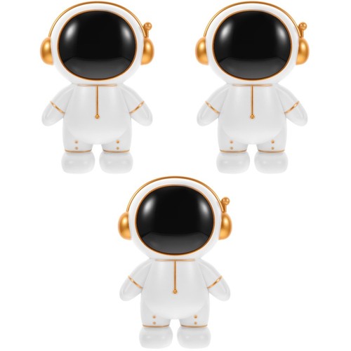Golden astronaut piggy bank - piggy,