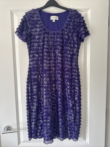 Ronni nicole purple ruffled - ronni,