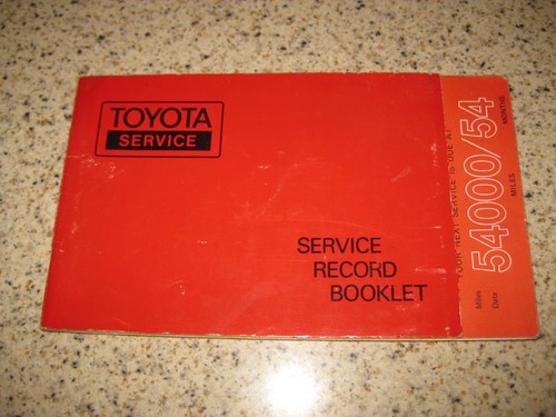 Owners service book 1978 - book,
