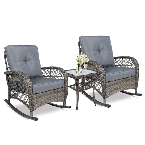Outdoor wicker rocking chair - outdoor,