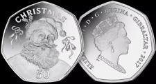 Gibraltar coin 50p pence 2017
