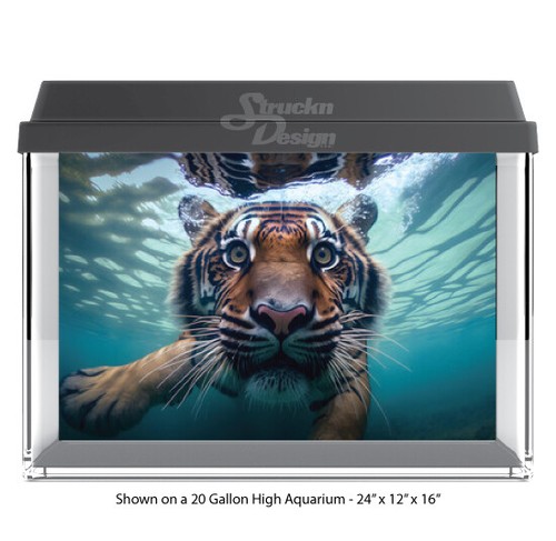 Cute swimming tiger polyester - cute,