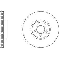 2x Brake Discs Vented For