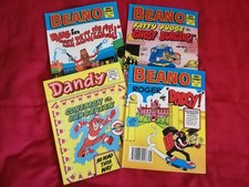 BEANO DANDY COMIC LIBRARY BUNDLE JOB LOT PLUG ROGER THE DODGER BANANAMAN 80S 90S