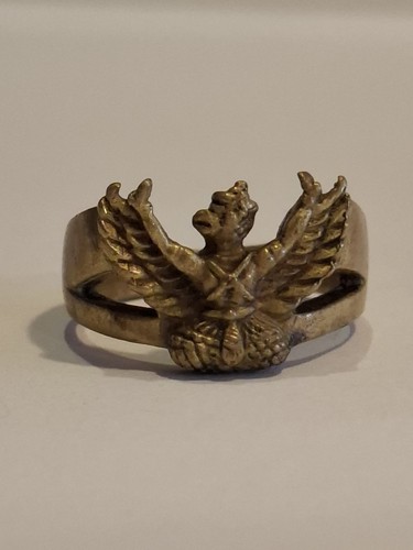 Vintage brass garuda ring - vintage,