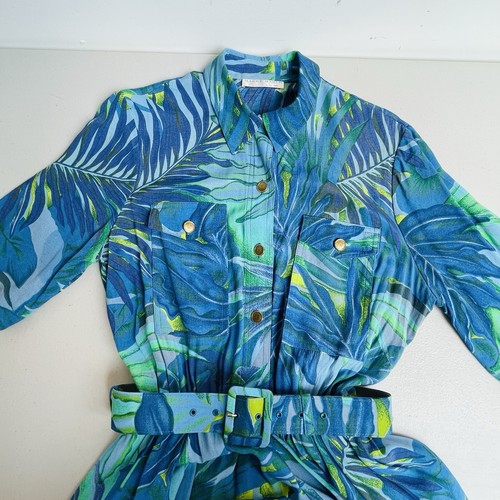 Vtg shirt dress tropical - vtg,