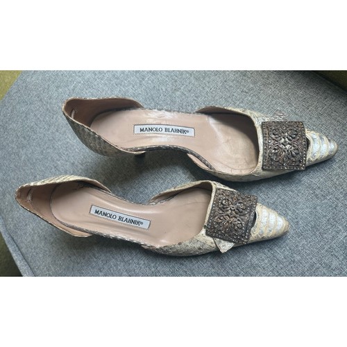 Manolo blahnik snakeskin - blahnik,