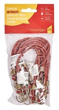 New 10Pc 10" Mini Bungee Cords