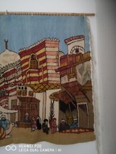 Old Cairo islamic Egypt historic street scene-Gobelin wall hanging tapestry