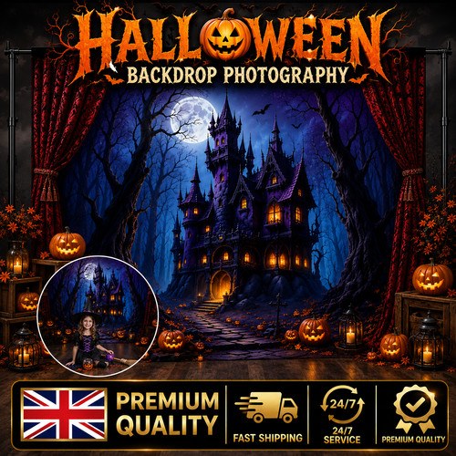 Halloween castle circus - halloween,