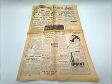 WW2 Newspaper Daily Express