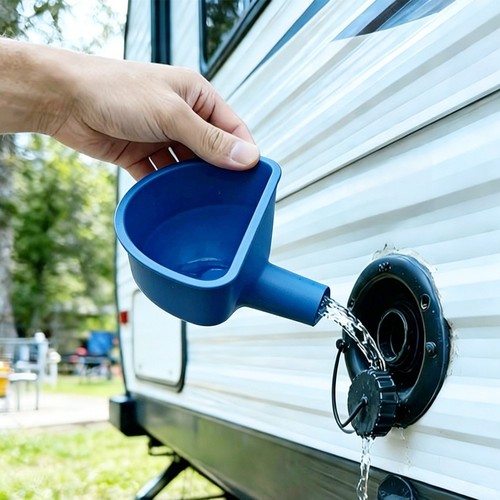 Campervan water filler - campervan, funnel
