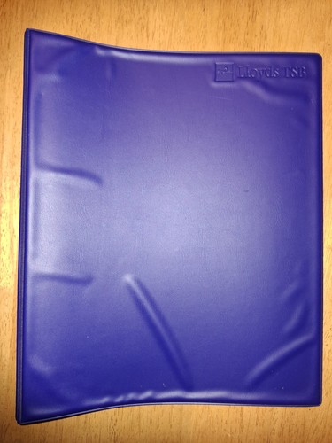 Vintage lloyds tsb blue binder - vintage,