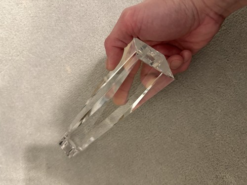 Glass candle stick holder - glass,