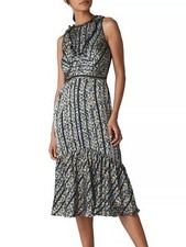 Whistles Floral Panelled Satin