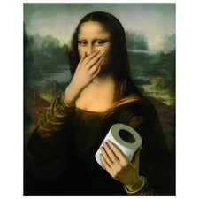 Mona Lisa Funny Bathroom