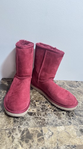 Ugg boots classic short red - boots,