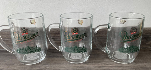 Staropramen pint glasses - x,