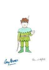 Mr Benn watercolour painting by David McKee & Signed Ray Brook Robin Hood