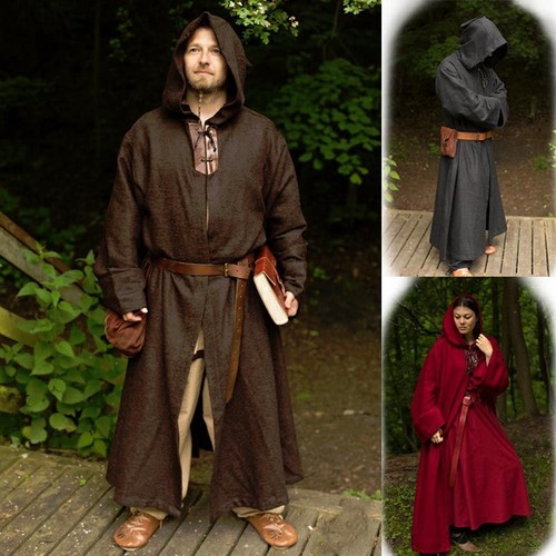 Medieval hooded monks robe - medieval,