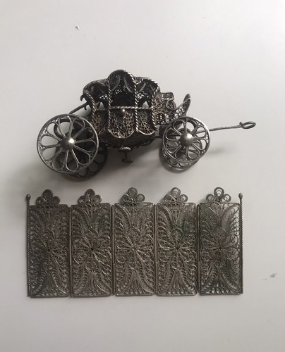 Antique silver persian jewelry - persian,