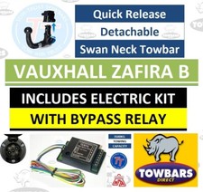 Detachable swan neck towbar - detachable,