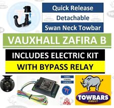 Detachable Swan Neck Towbar for Vauxhall Zafira B 2005 to2016 with Bypass Relay