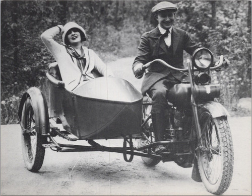 Postcard sidecar - postcard,