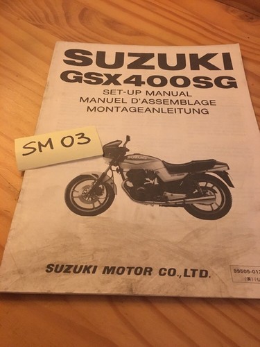 Suzuki gsx400sg instruction - suzuki,