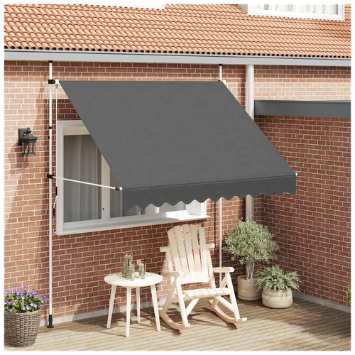 Retractable awning anthracite - retractable,