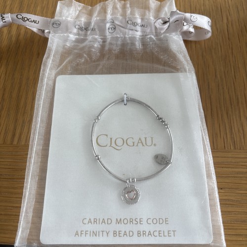 Clogau gold heart cariad morse - gold,