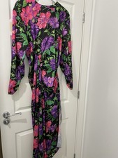 ZARA Floral Ruched Midi Dress