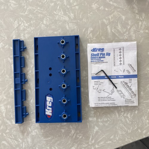 Kreg shelf pin drilling jig - drilling,