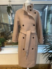Reiss Petite Camel Woolblend Coat Size 8