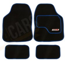 4 x Carpet Floor Mats Blue