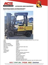 Hyster H3.0FT Container Spec Forklift Buy-£11995 HP-£59.90 Hire-£84.99pw AH1256