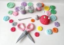 Sewing Cake Topper Edible Gum