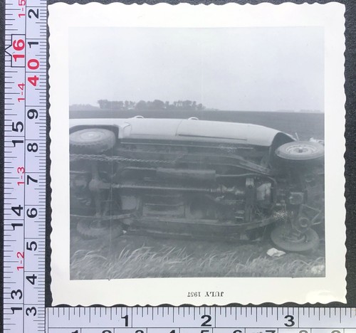 1957 car accident scene - 1957,