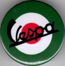 VESPA TARGET Pin Button Badge