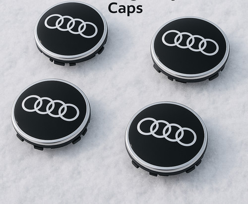 Audi glossy black rings - black,