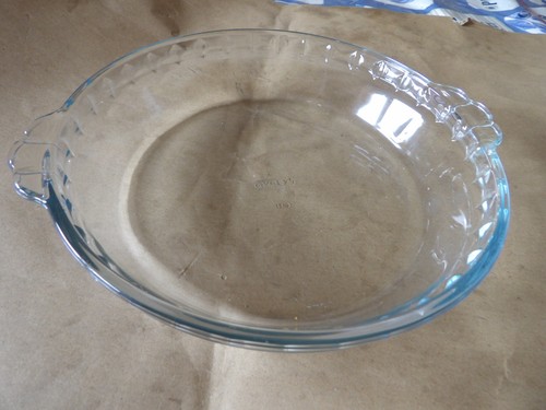Vintage pyrex scalloped clear - pyrex,
