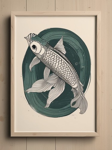 Koi fish farmhouse rustic - farmhouse,