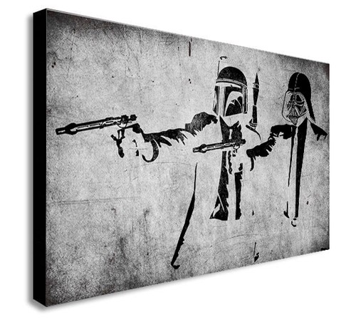 Banksy pulp fiction star - banksy,