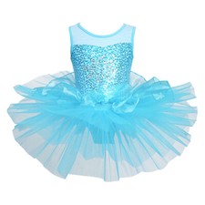 UK Kids Girls Sequins Mesh