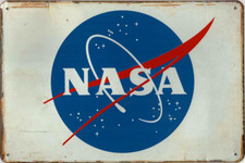 NASA LOGO NOVELTY TIN SIGNS (20x30cm)