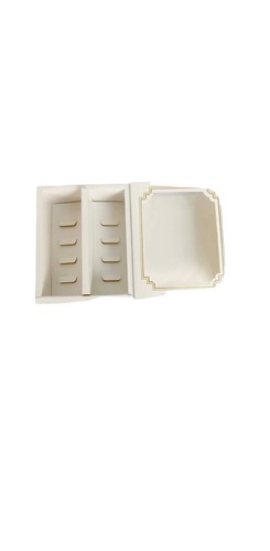 Premium white windowed macaron - premium,