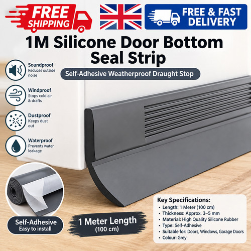 Silicone door bottom seal - door,