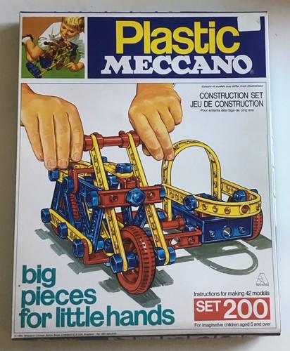 Plastic meccano outfit set - meccano,